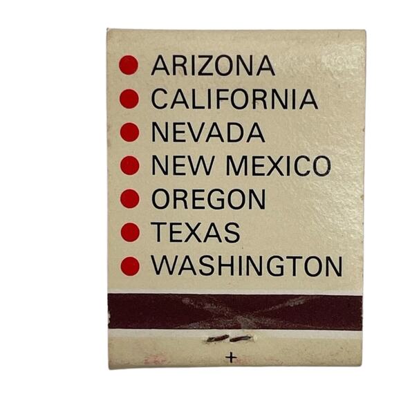 Vintage California Western 6 Saver Motel Advertising Matchbook Cover Unstruck - Picture 3 of 7